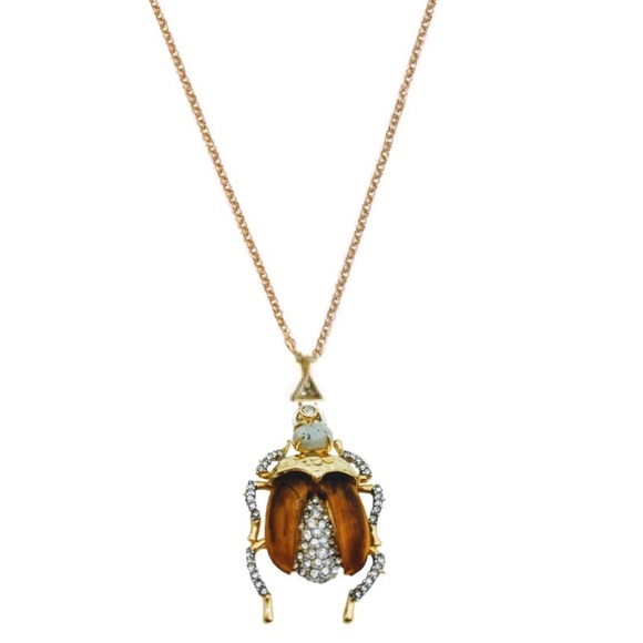 Alexis Bittar Jewelry - ALEXIS BITTAR Labradorite Crystal Scarab Necklace